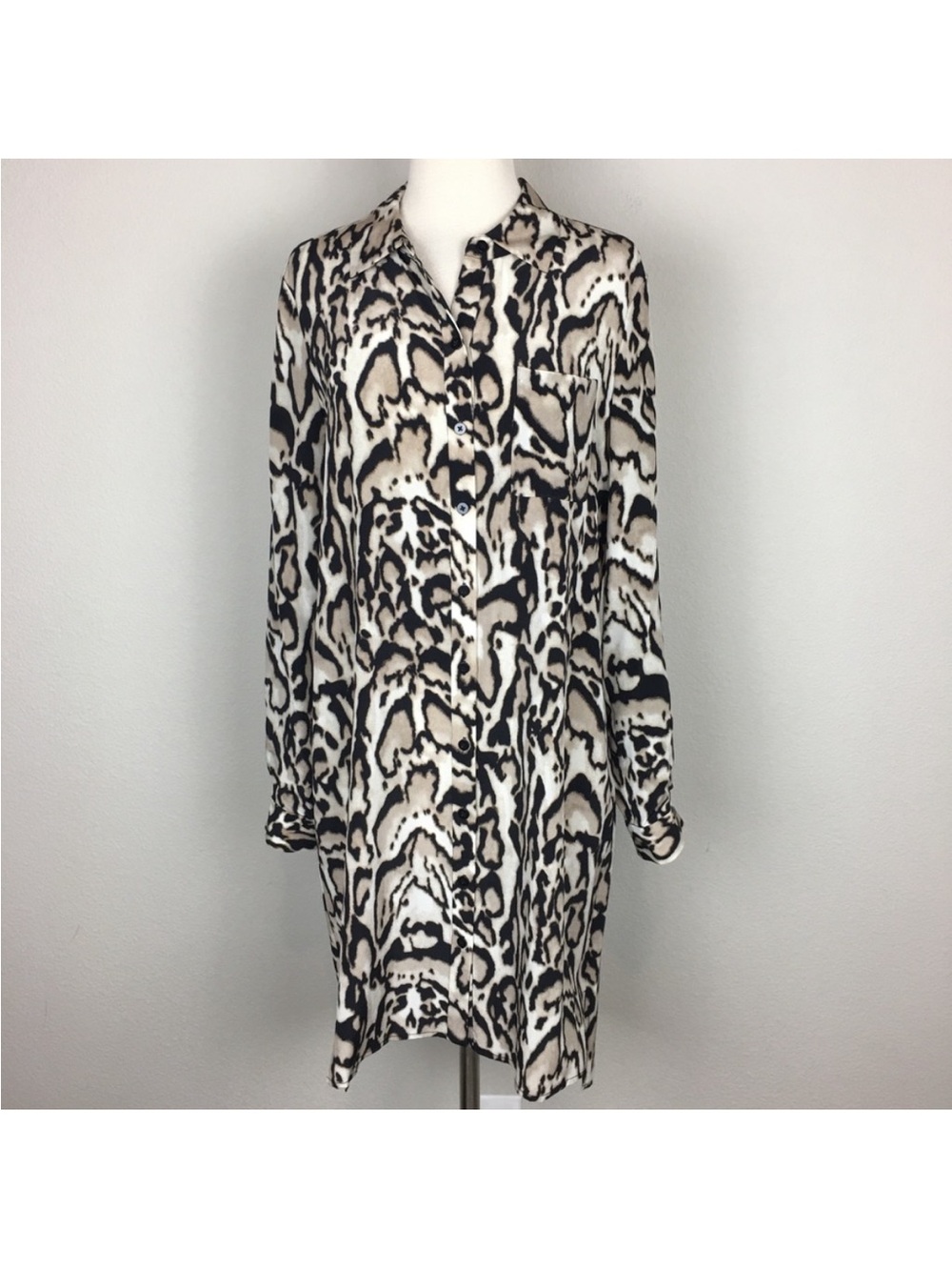 Diane Von Furstenberg Silk Animal Print Dress